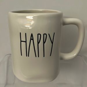 Rae Dunn “Happy” Coffee Mug EUC